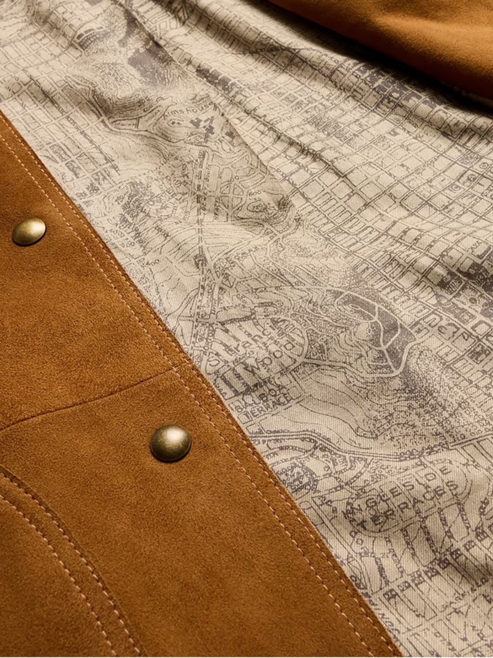 NWT Banana Republic Heritage Suede Jacket XL Caramel - Picture 4 of 7